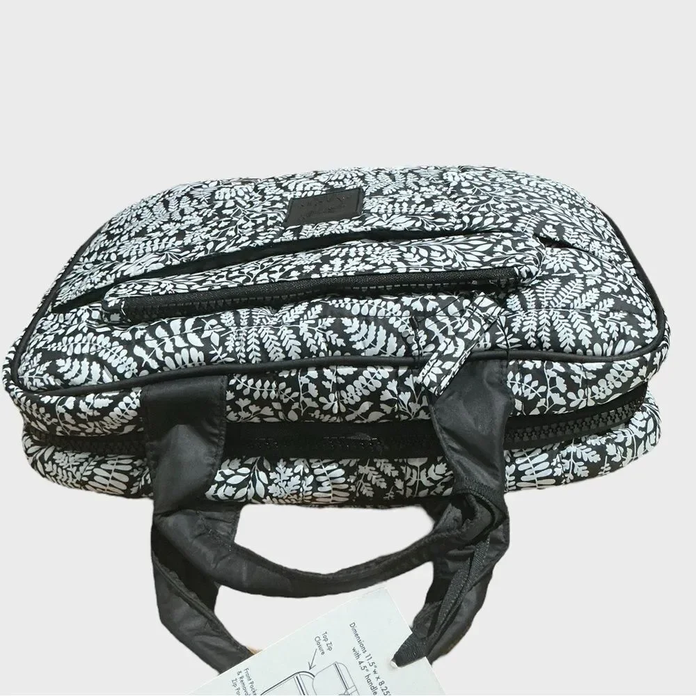 Dabney Lee Hanging Travel Organizer Cosmetic Toiletry Bag Black Floral NWT